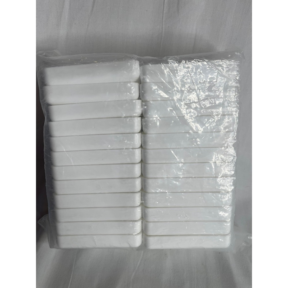 TonGass 24 Pack‎ White Plastic Square Appetizer Dipping Sauce Plates 3.5 Inch